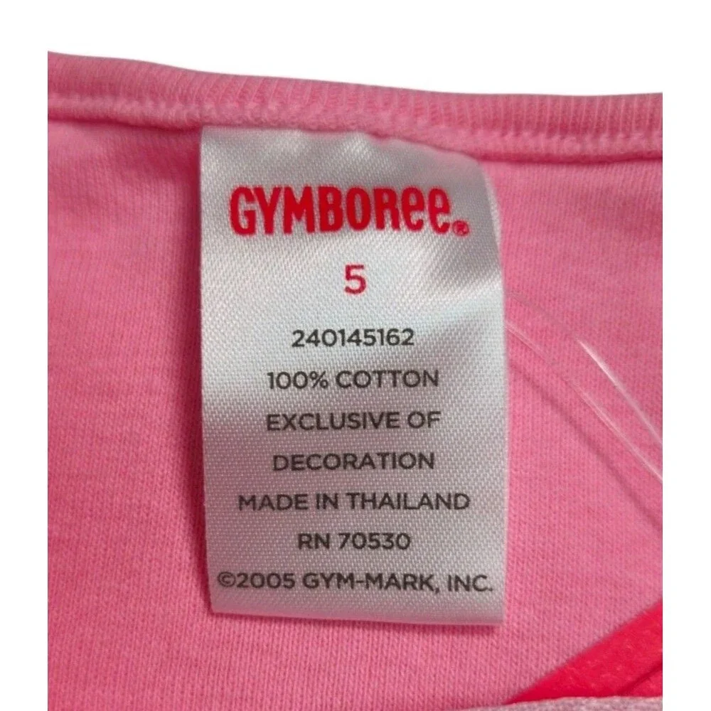 Vintage Gymboree Top Girls Size 5 Pink Darling Daughter T Shirt Sweetheart NWT